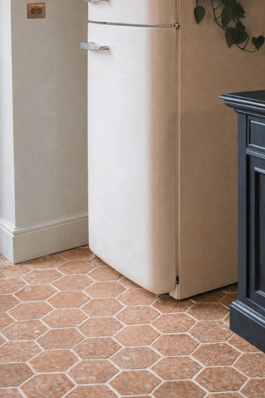 Saint Martin Pale Terracotta Hexagonal Tiles 15 x 15 x 2cm - Baked Earth