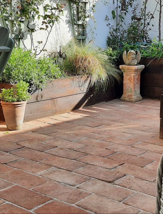 Saint Martin Pale Terracotta Rectangular Tiles 15 x 30 x 2cm - Baked Earth