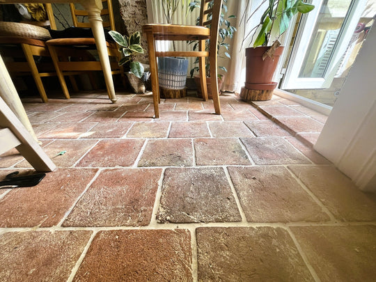 Saint Martin Pale Terracotta Square Tiles 20 × 20 × 2 cm - Baked Earth