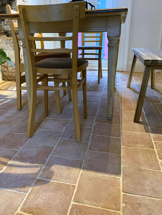 Saint Martin Pale Terracotta Square Tiles 20 × 20 × 2 cm - Baked Earth