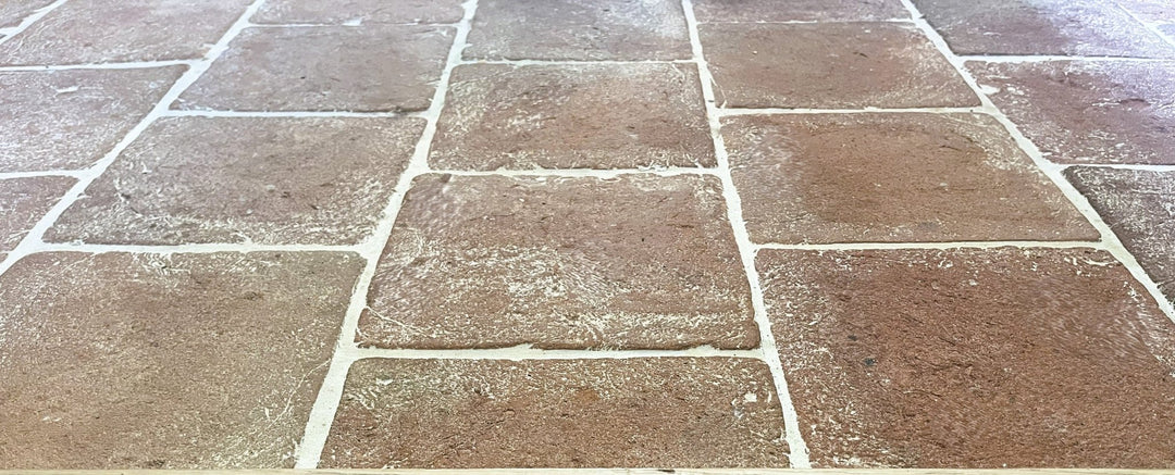 Saint Martin Pale Terracotta Square Tiles 20 × 20 × 2 cm - Baked Earth