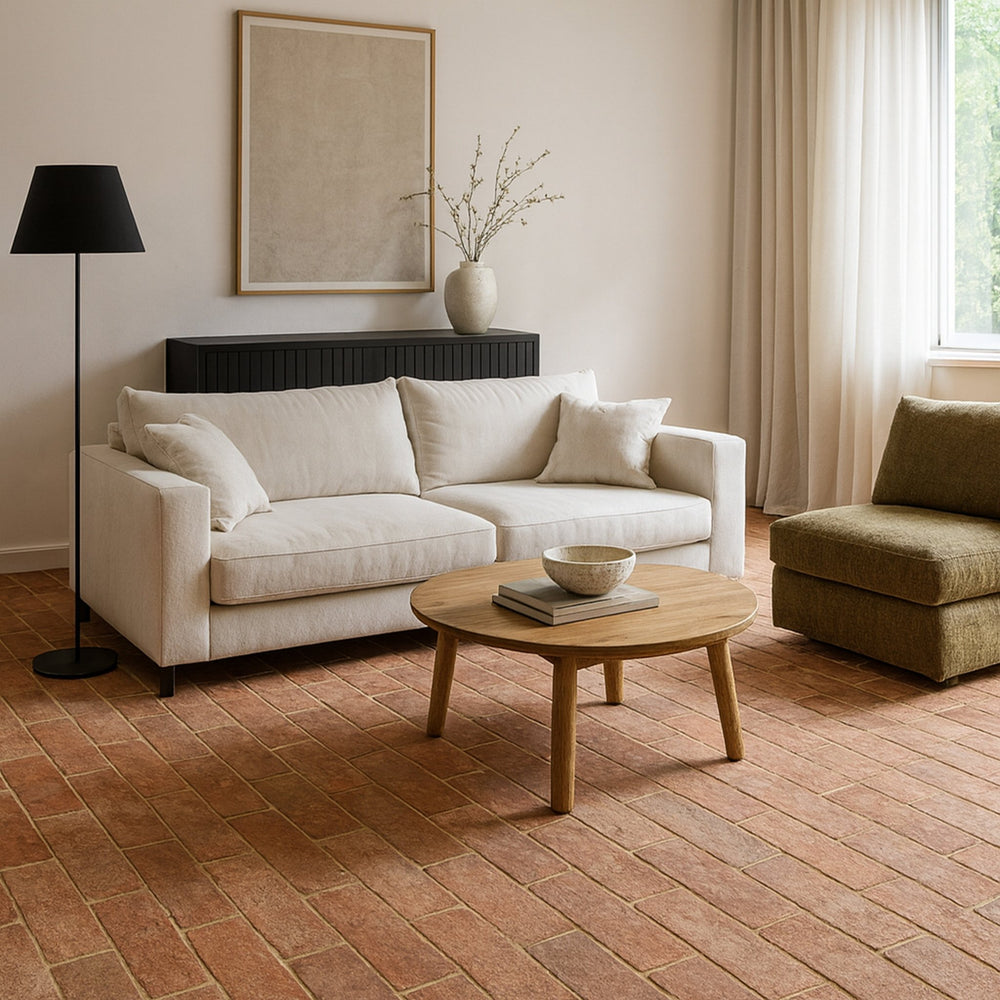 Saint Martin Terracotta Parquet Tiles 10 x 40 x 2cm - Baked Earth