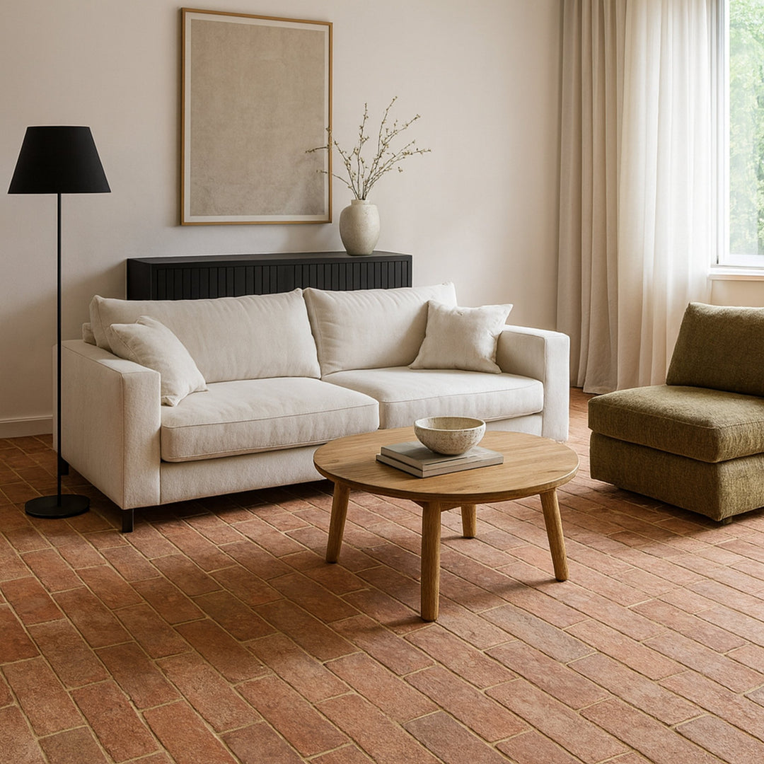 Saint Martin Terracotta Parquet Tiles 10 x 40 x 2cm - Baked Earth