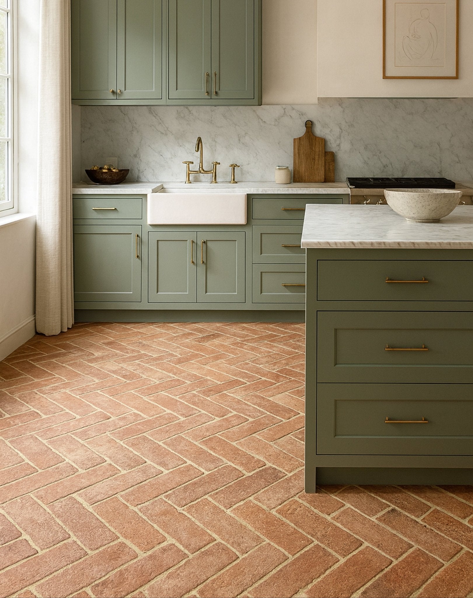 Saint Martin Terracotta Parquet Tiles 10 x 40 x 2cm - Baked Earth