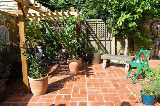 Saint Rossa Presealed Terracotta Rectangular Floor Tiles 15 x 30 x 2 cm - Baked Earth