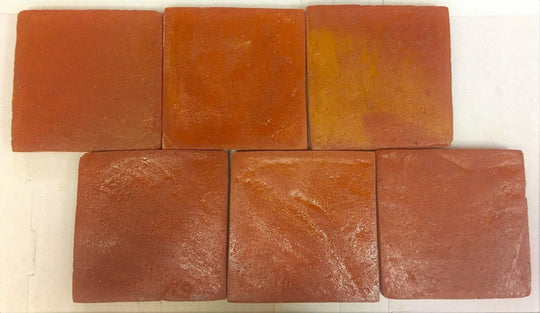 Saint Rossa Presealed Terracotta Square Floor Tiles 15 x 15 x 2 cm - Baked Earth