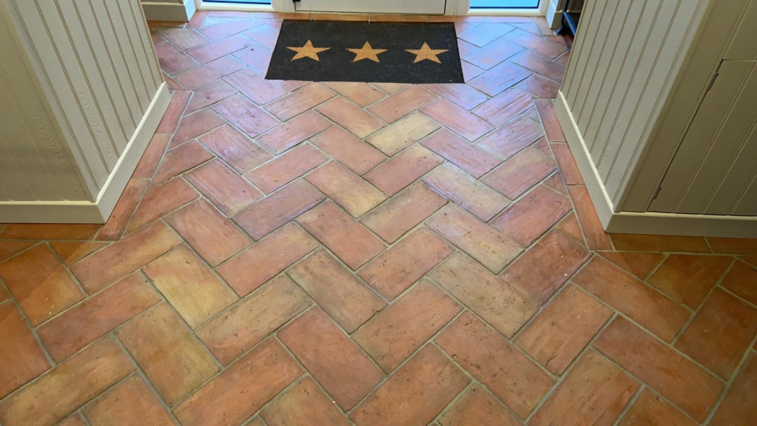 Saint Rossa Rustic Handmade Rectangular Terracotta Tiles 15 x 30 x 2cm - Baked Earth