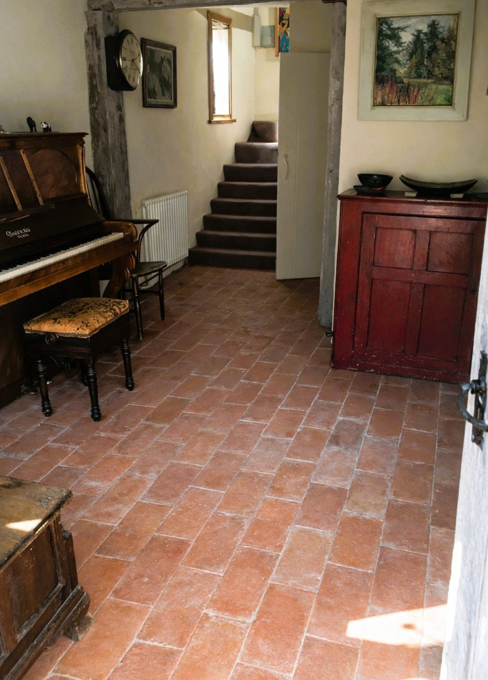 Saint Rossa Rustic Handmade Rectangular Terracotta Tiles 15 x 30 x 2cm - Baked Earth