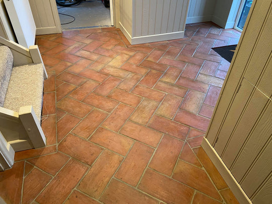 Saint Rossa Rustic Handmade Rectangular Terracotta Tiles 15 x 30 x 2cm - Baked Earth