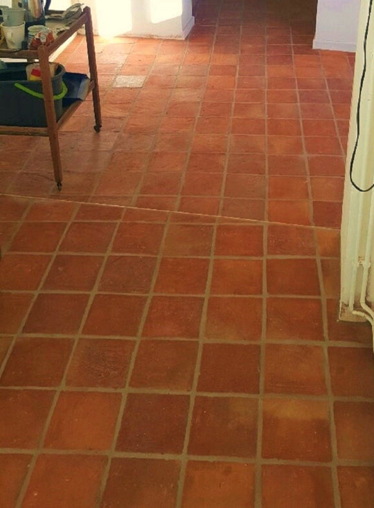 Saint Rossa Rustic Handmade Terracotta Square Tiles 15 x 15 x 2cm - Baked Earth