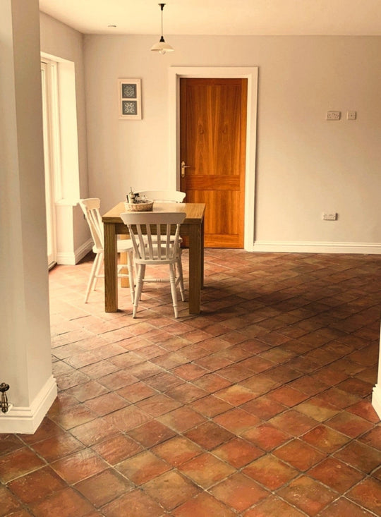 Saint Rossa Rustic Handmade Terracotta Square Tiles 20 x 20 x 2cm - Baked Earth