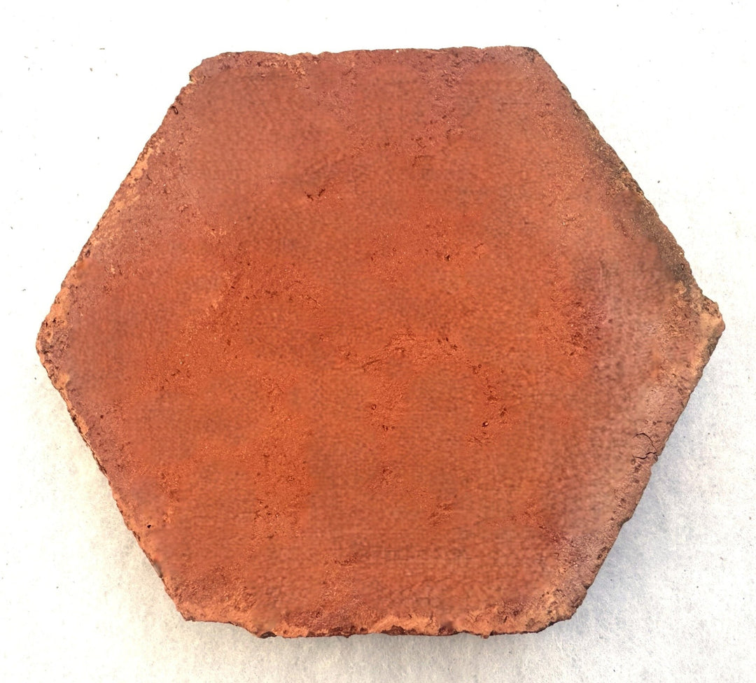 Saint Rossa Rustic Terracotta Hexagonal Floor Tiles 15 x 15 x 2 cm - Baked Earth