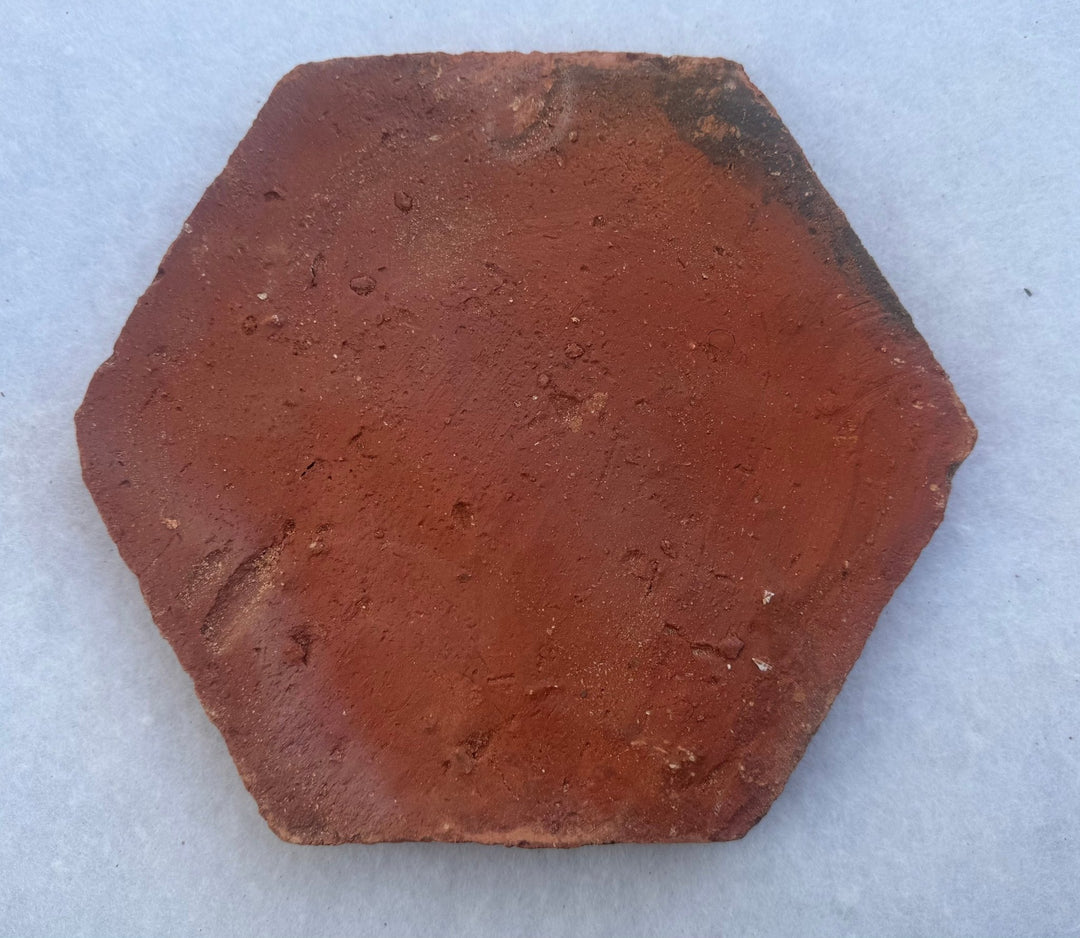 Saint Rossa Rustic Terracotta Hexagonal Floor Tiles 20 x 20 x 2cm - Baked Earth