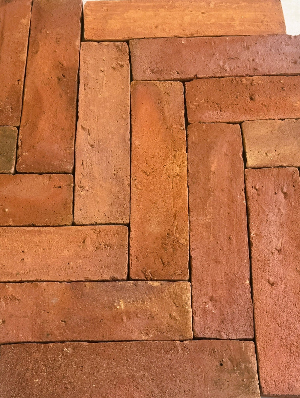 Saint Rossa Rustic Terracotta Parquet Floor Tiles 7.5 x 30 x 2 cm - Baked Earth