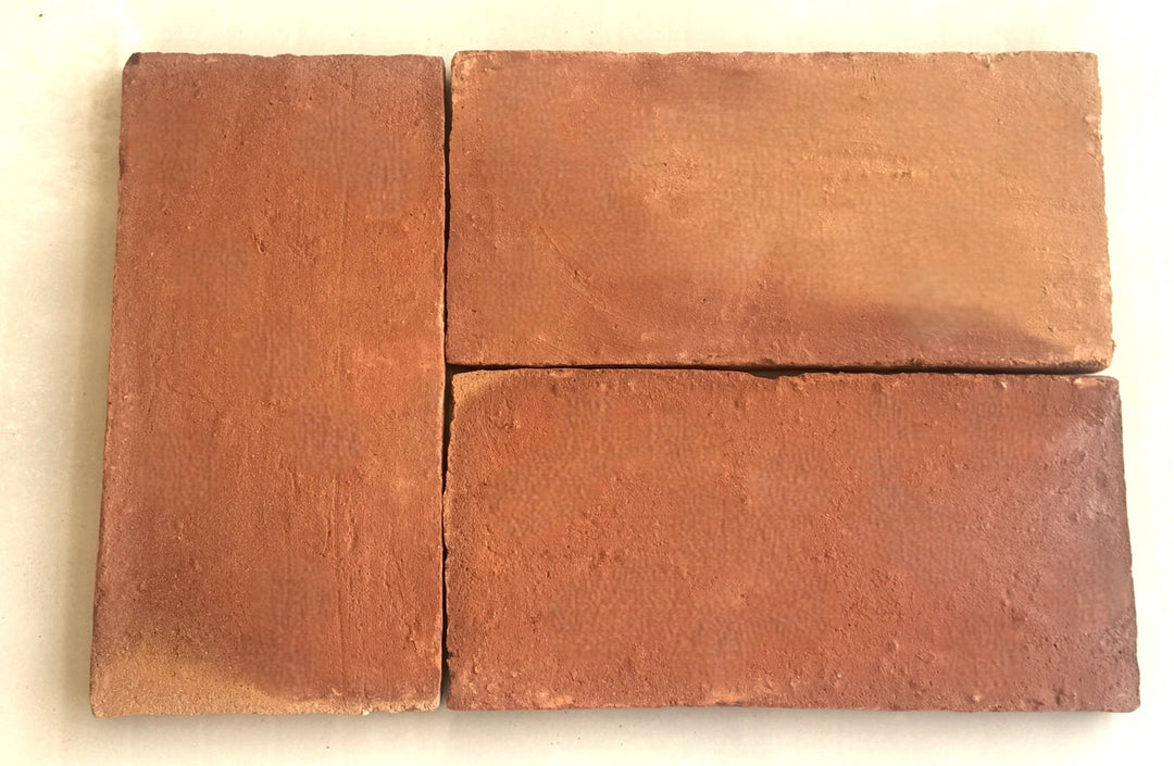 Saint Rossa Rustic Terracotta Rectangular Floor Tiles 15 x 30 x 2 cm - Baked Earth