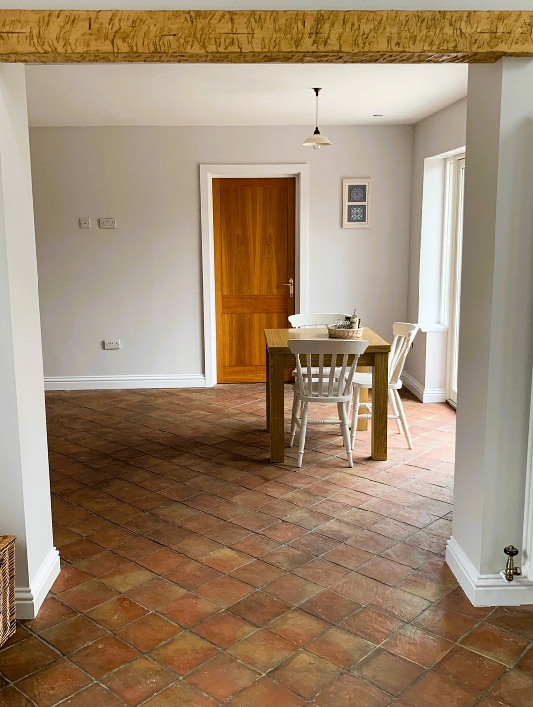 Saint Rossa Rustic Terracotta Square Floor Tiles 20 x 20 x 2 cm - Baked Earth