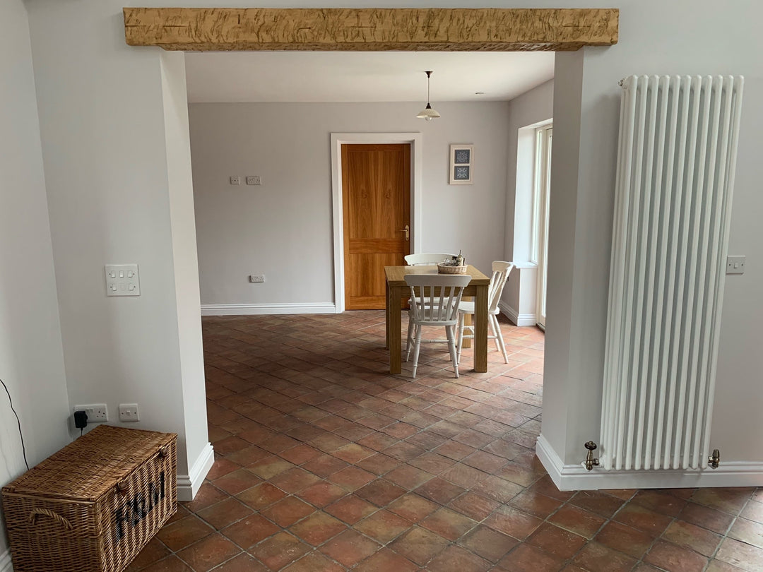 Saint Rossa Rustic Terracotta Square Floor Tiles 20 x 20 x 2 cm - Baked Earth