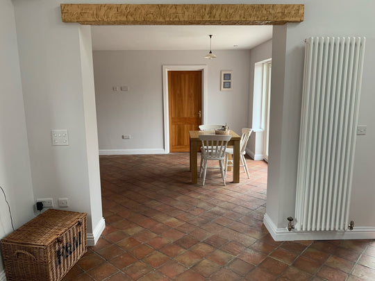 Saint Rossa Rustic Terracotta Square Floor Tiles 20 x 20 x 2 cm - Baked Earth