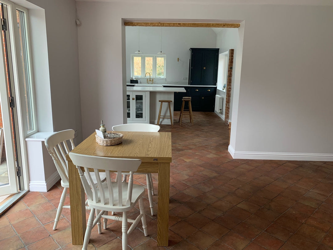 Saint Rossa Rustic Terracotta Square Floor Tiles 20 x 20 x 2 cm - Baked Earth