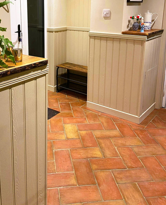 Saint Rossa Rustic Unsealed Rectangular Terracotta Tiles 15 x 30 x 2cm - Baked Earth