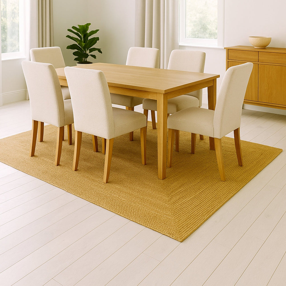 Sonali (Golden) Braided Jute Rug – 170 x 240 cm - Baked Earth