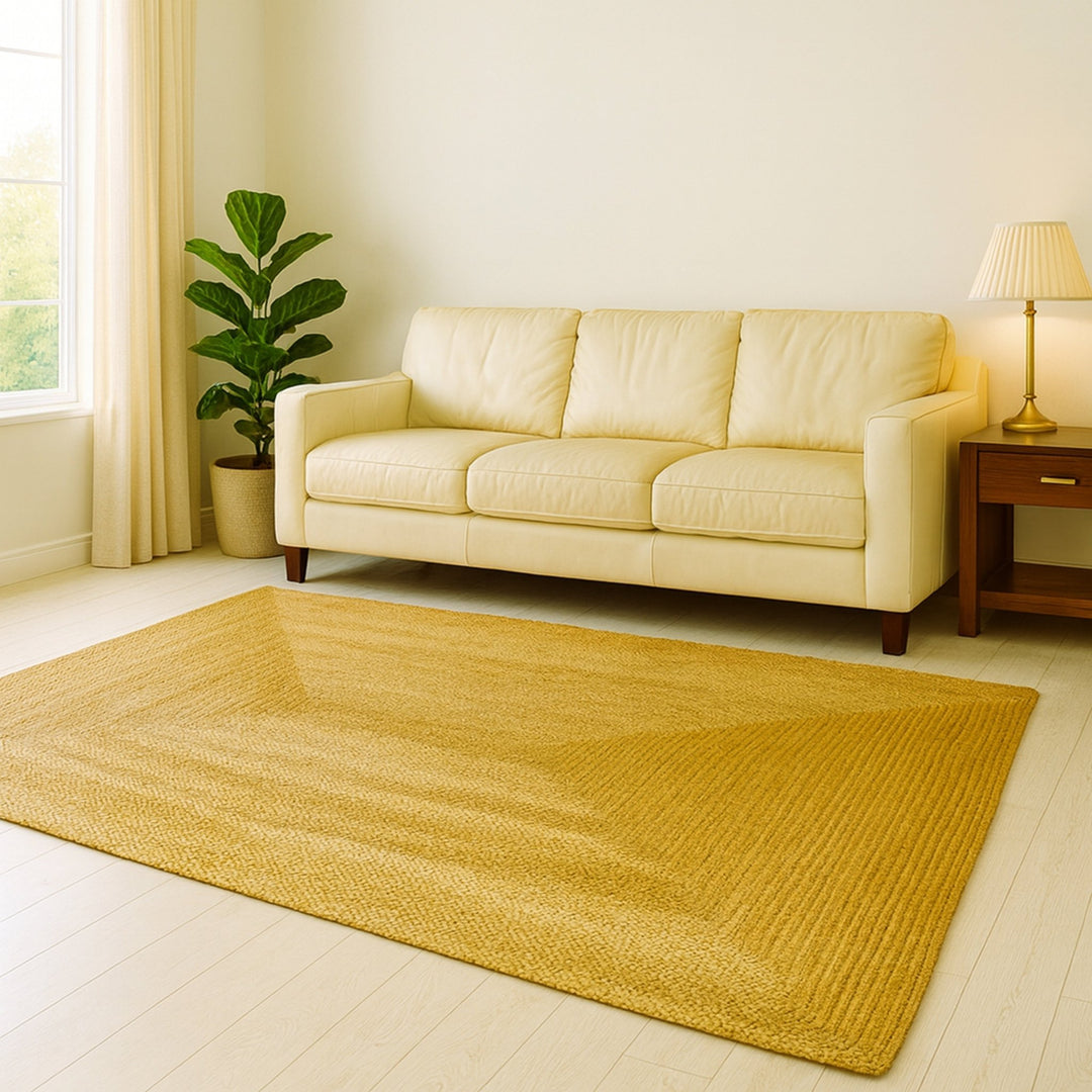 Sonali (Golden) Braided Jute Rug – 170 x 240 cm - Baked Earth