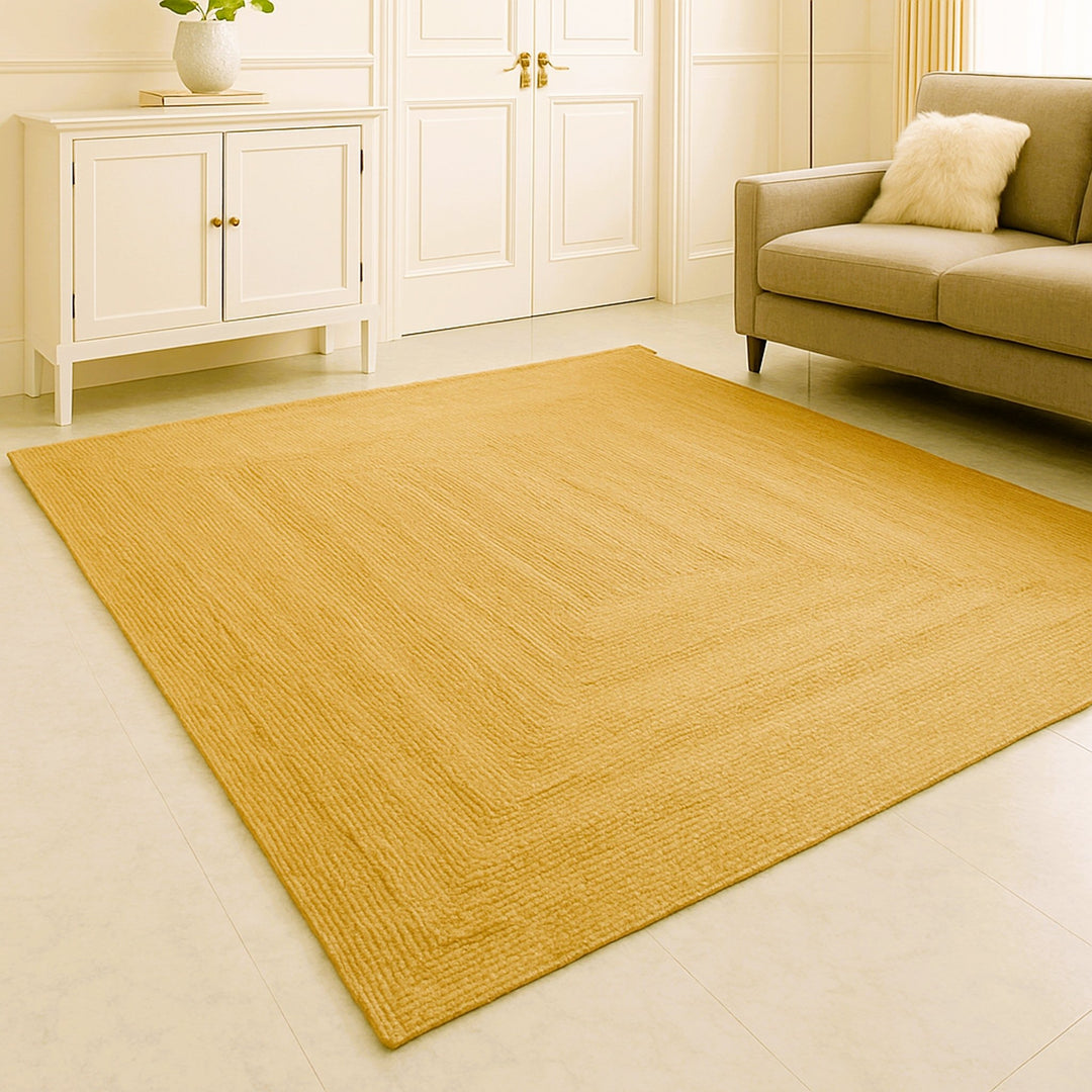 Sonali (Golden) Braided Jute Rug – 200 × 300 cm - Baked Earth