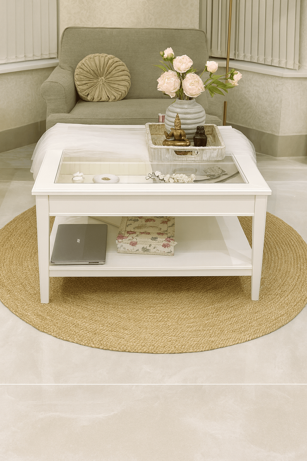 Sonali (Golden) Braided Round Jute Rug – 150 cm - Baked Earth