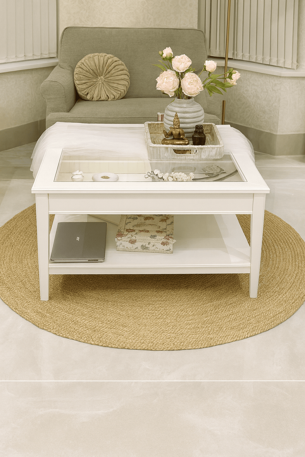 Sonali (Golden) Braided Round Jute Rug – 150 cm - Baked Earth