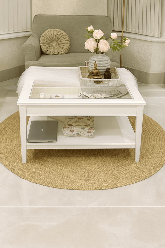 Sonali (Golden) Braided Round Jute Rug – 150 cm - Baked Earth