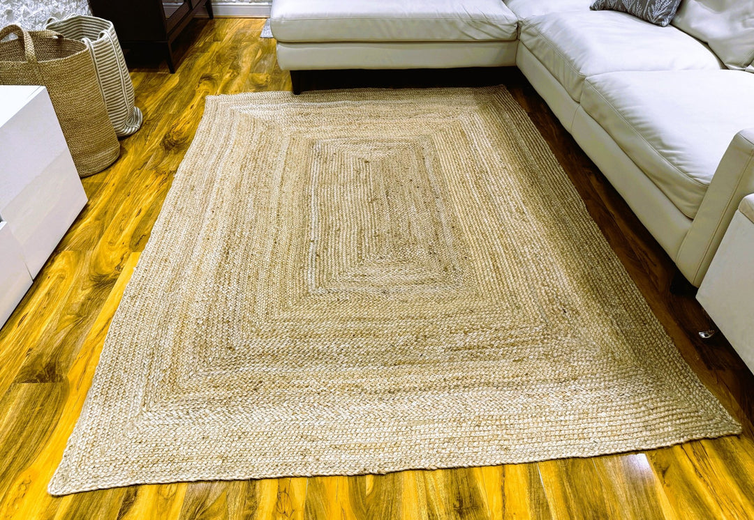 Sonali Natural Braided Jute Rug 240 x 170 cm - Baked Earth