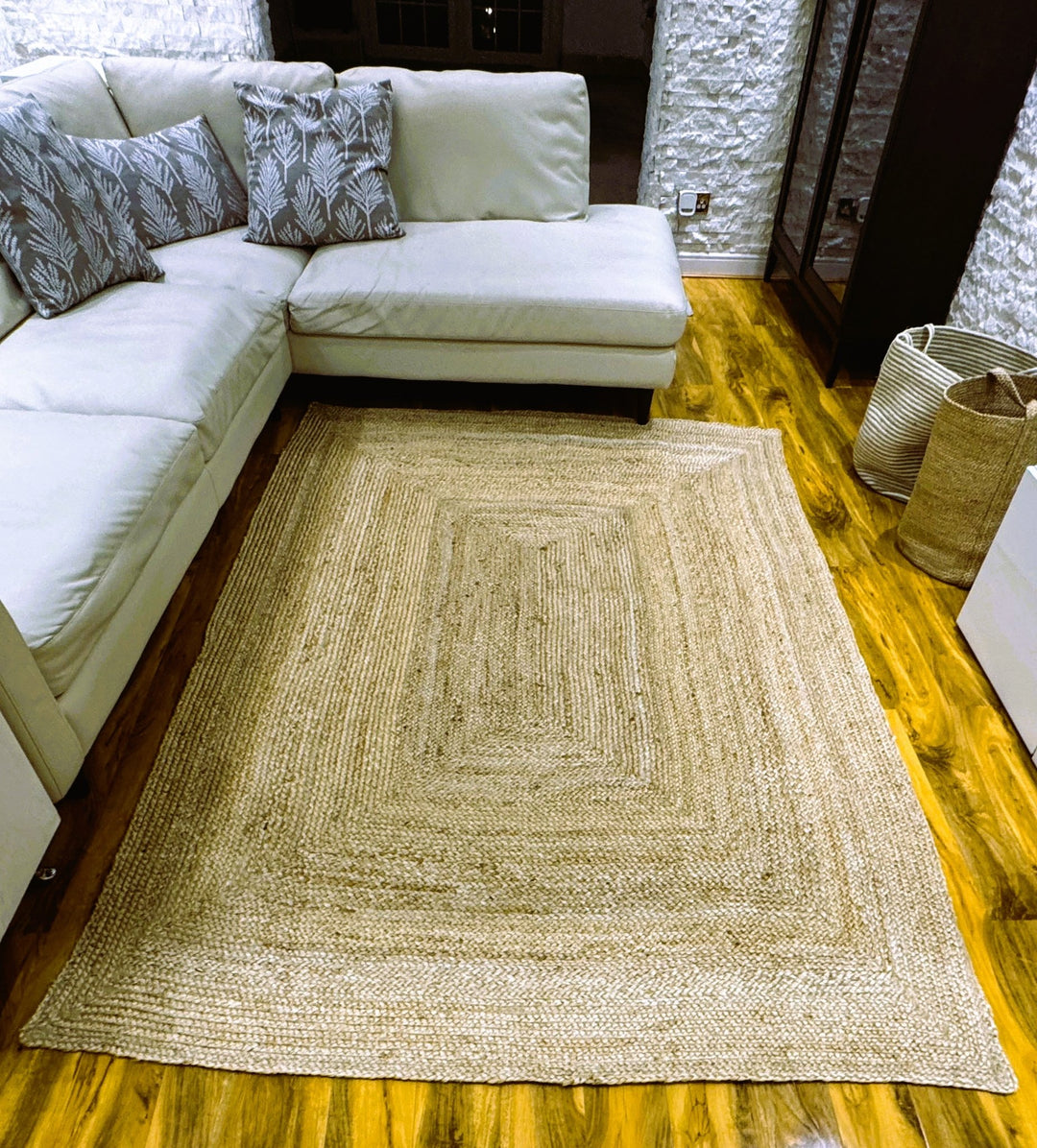 Sonali Natural Braided Jute Rug 240 x 170 cm - Baked Earth
