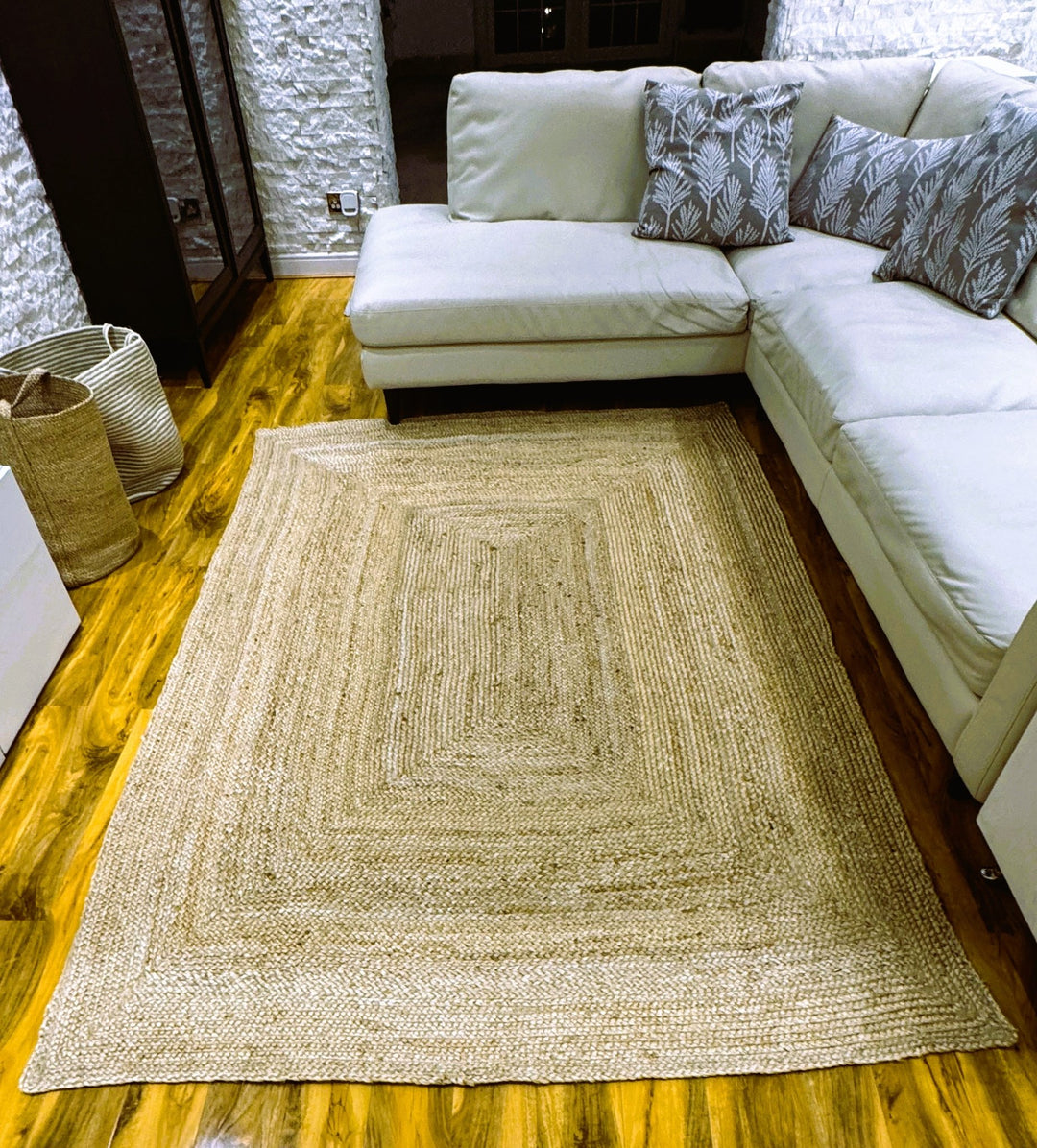 Sonali Natural Braided Jute Rug 300 x 200 cm - Baked Earth