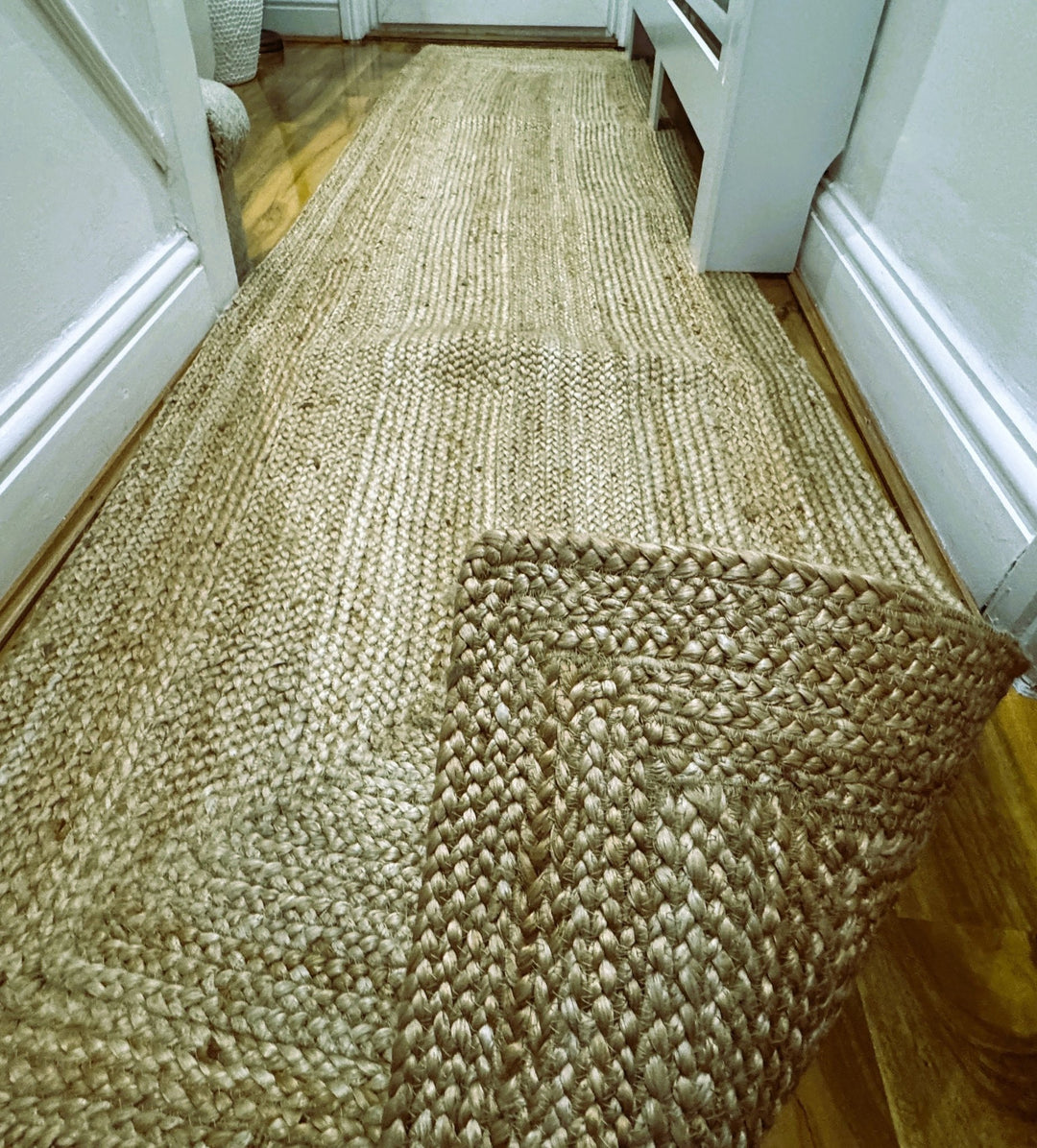 Sonali Natural Braided Jute Runner 300 x 80 cm - Baked Earth