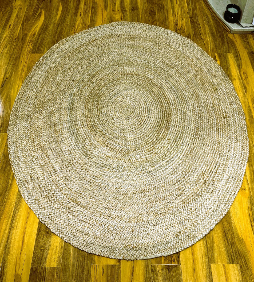 Sonali Natural Braided Round Jute Rug 200cm - Baked Earth