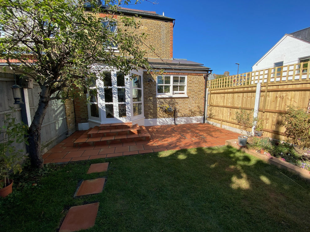 Spanish Red Terracotta Square Floor Tiles 40 x 40 x 2.3cm (pallet 20m2) - Baked Earth