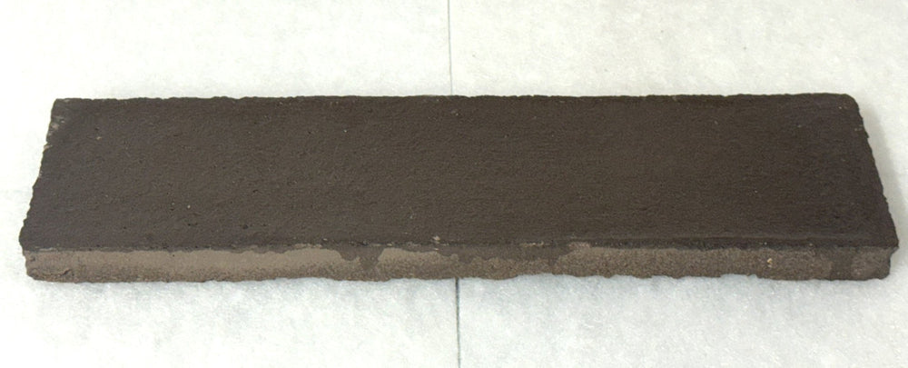 Spanish Rustic Black Presealed Terracotta Parquet Tiles 7.5 x 30 x 2cm - Baked Earth