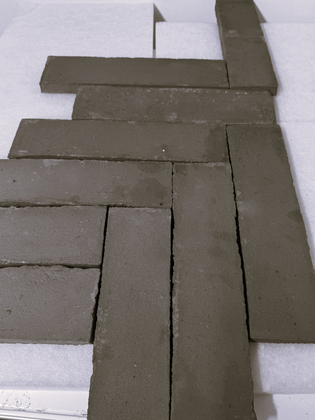 Spanish Rustic Black Unsealed Terracotta Parquet Tiles 7.5 x 30 x 2cm - Baked Earth