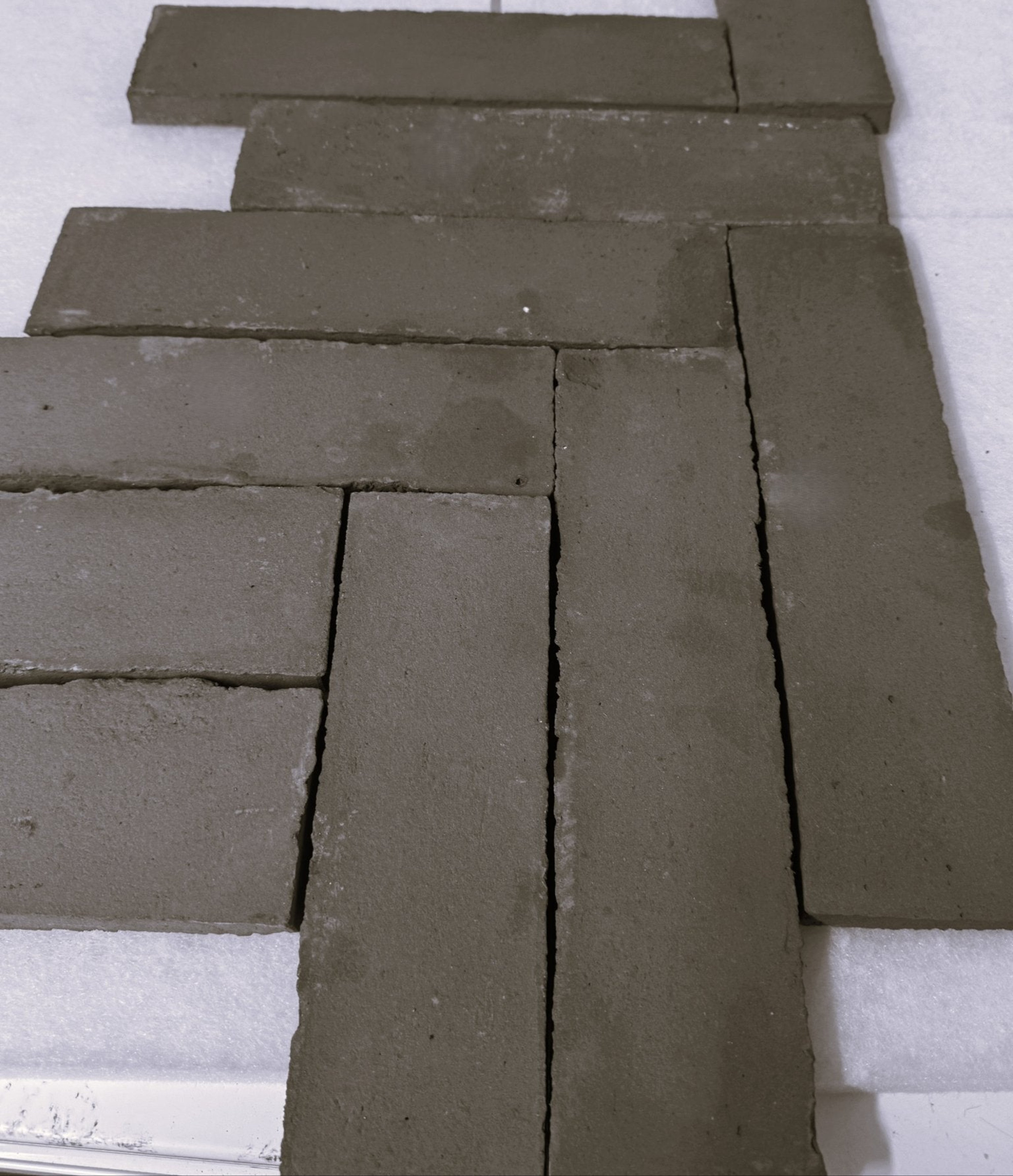 Spanish Rustic Black Unsealed Terracotta Parquet Tiles 7.5 x 30 x 2cm - Baked Earth