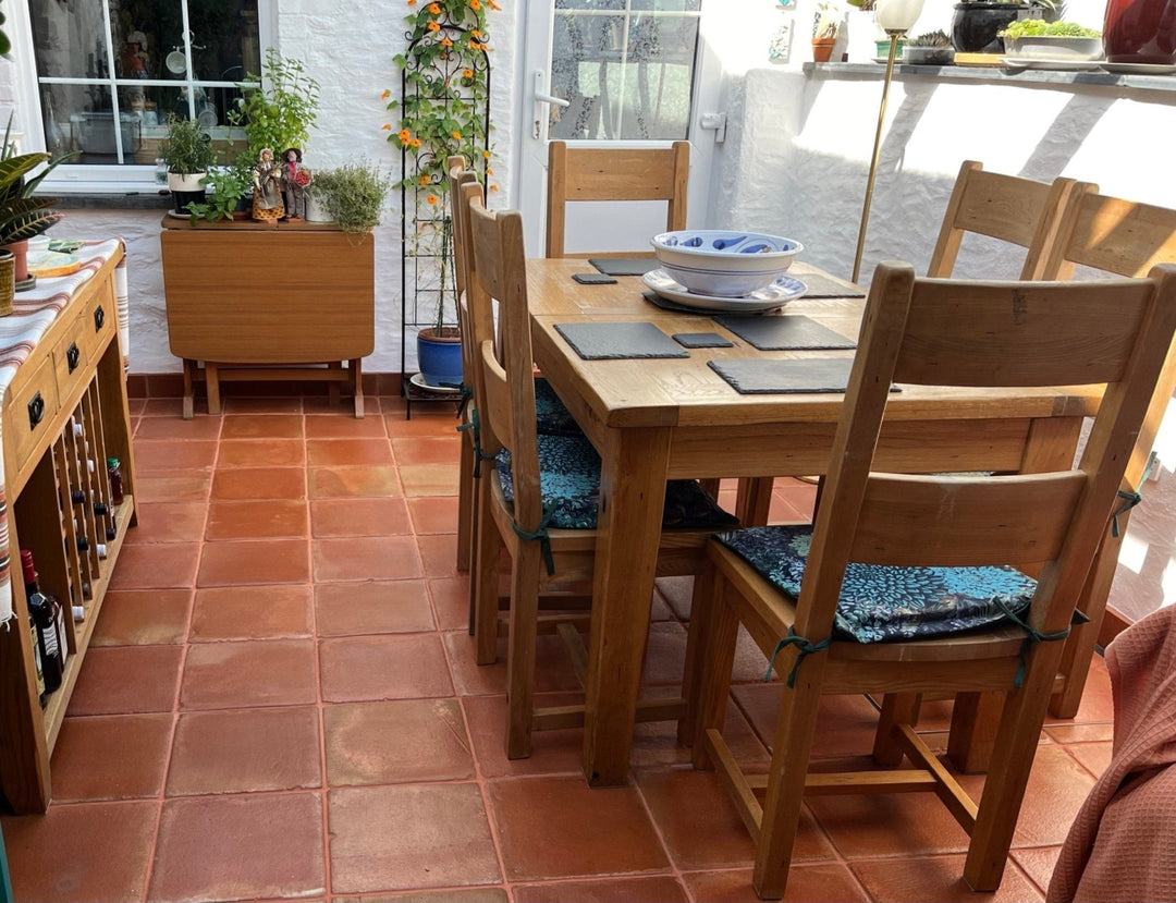 Spanish Rustic Presealed Terracotta Square Tiles 30 x 30 x 2.3cm (pallet 20m2) - Baked Earth