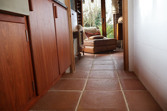 Spanish Rustic Presealed Terracotta Square Tiles 40 x 40 x 2.3cm (pallet 20m2) - Baked Earth