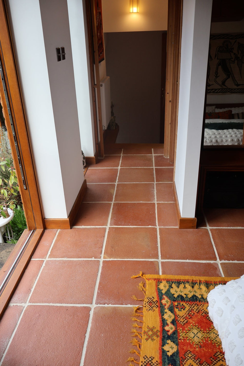 Spanish Rustic Red Presealed Terracotta Tiles 40 x 40 x 2.3cm - Baked Earth