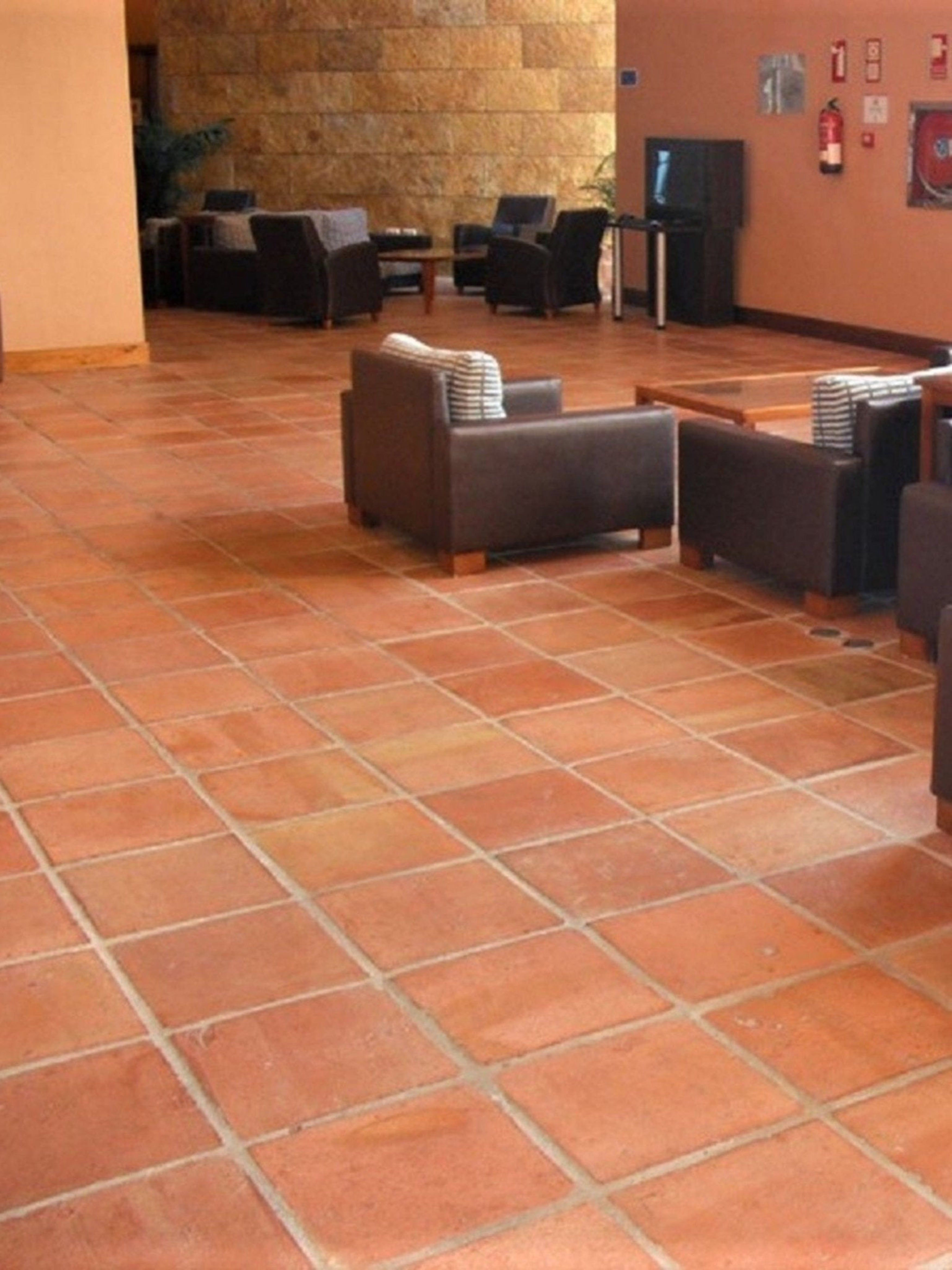 Spanish Rustic Terracotta Square Tiles 30 x 30 x 2.3cm (pallet 20m2) - Baked Earth