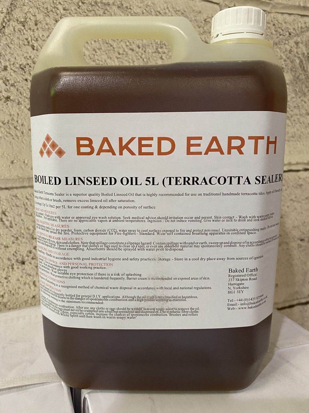 Baked Earth Boiled Linseed Oil 5L - Baked Earth