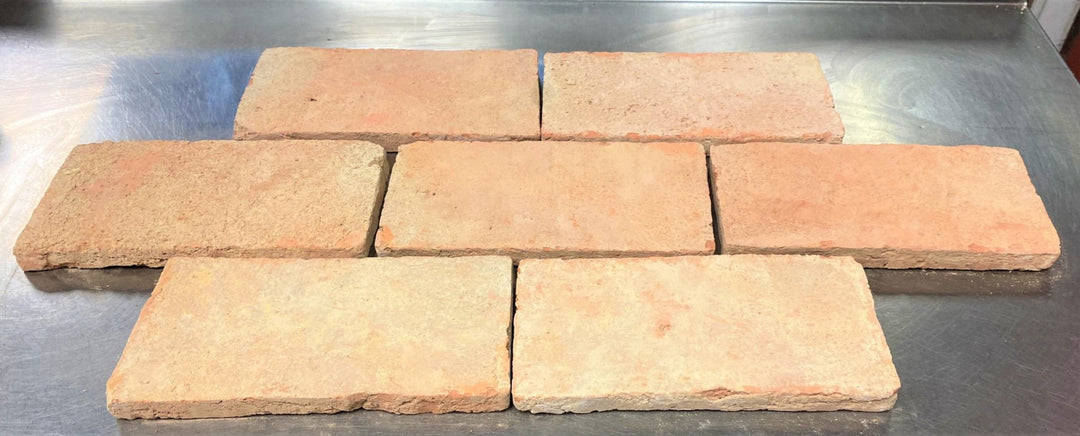 Baked Earth Pale Terracotta Brick Tiles 12 x 24 x 2cm - Baked Earth