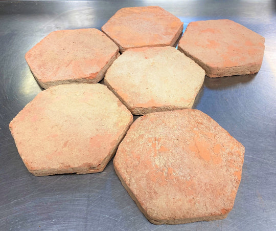 Baked Earth Pale Terracotta Hexagonal Tiles 15 x 15 x 2cm - Baked Earth