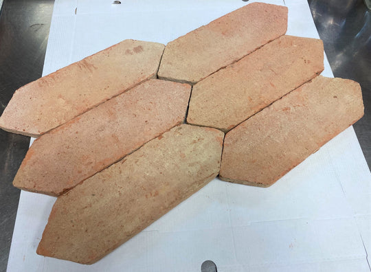 Baked Earth Pale Terracotta Picket Tiles 10 x 30 x 2cm - Baked Earth