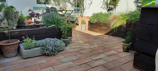 Baked Earth Pale Terracotta Rectangular Tiles 15 x 30 x 2cm (Order now delivery 3rd week Sept) - Baked Earth