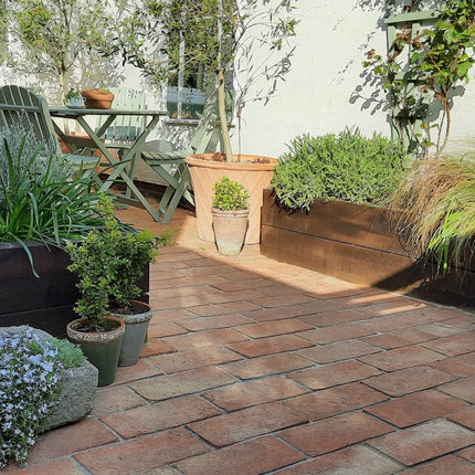 Baked Earth Pale Terracotta Rectangular Tiles 15 x 30 x 2cm (Order now delivery 3rd week Sept) - Baked Earth