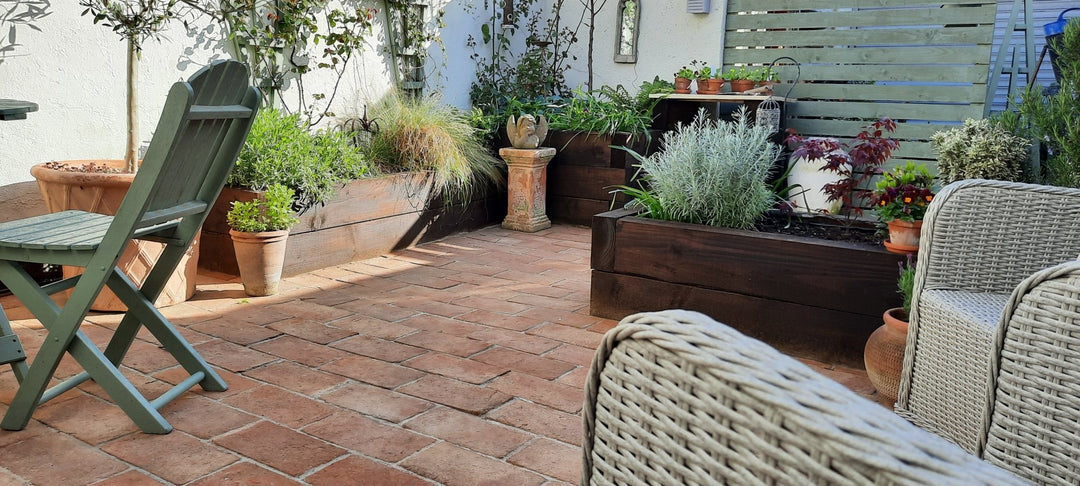 Baked Earth Pale Terracotta Rectangular Tiles 15 x 30 x 2cm (Order now delivery 3rd week Sept) - Baked Earth